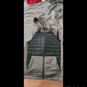 Nike dry fit sports sweater vest hoodie